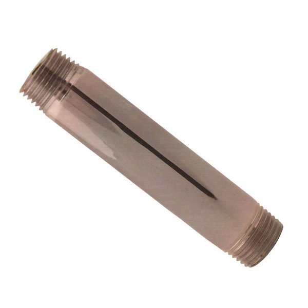 Westbrass 1/2" x 4" IPS pipe nipple in Antique Copper D12104-11